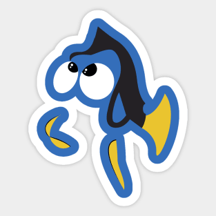 Minimalist Dory Sticker